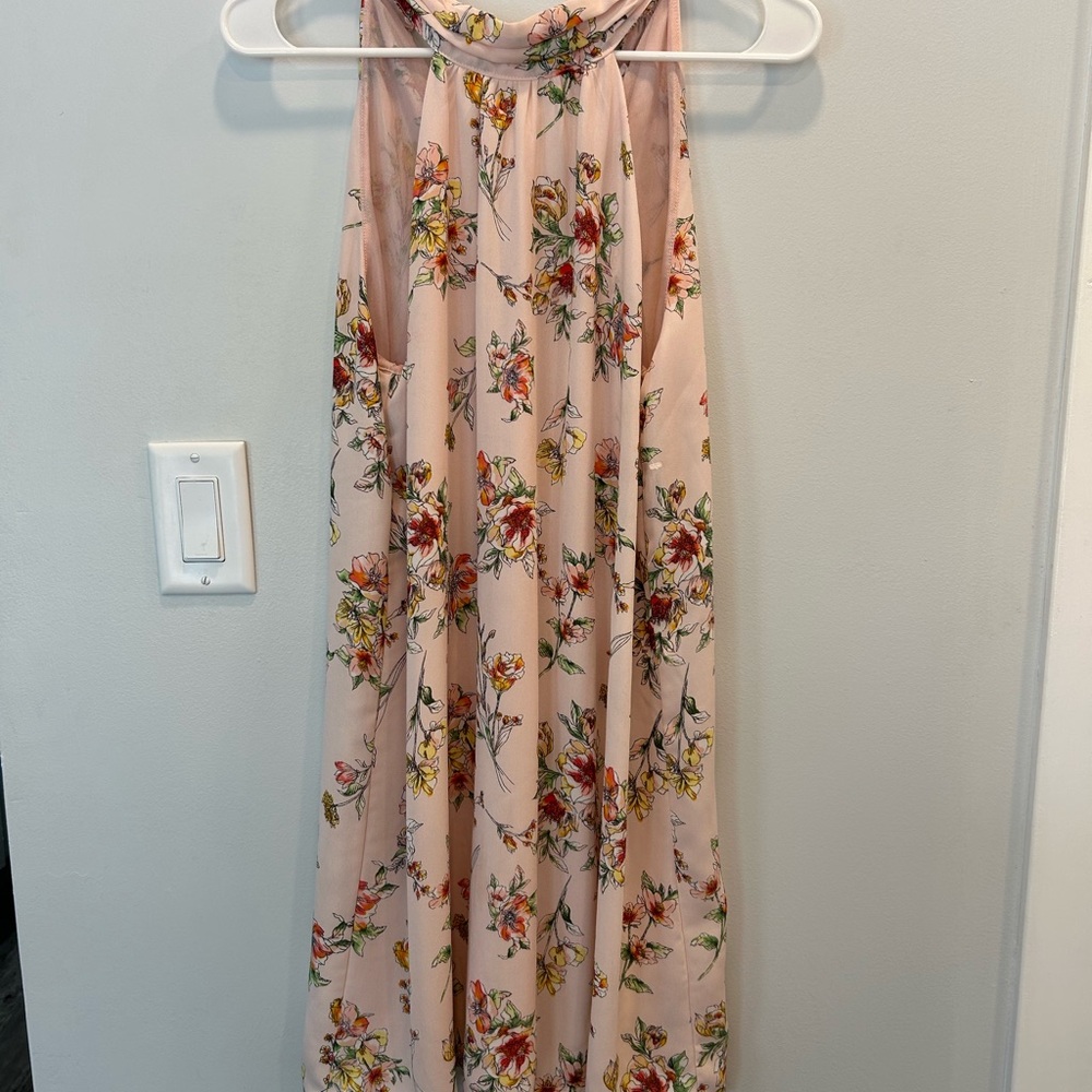 Lush Floral Sleeveless Dress XS